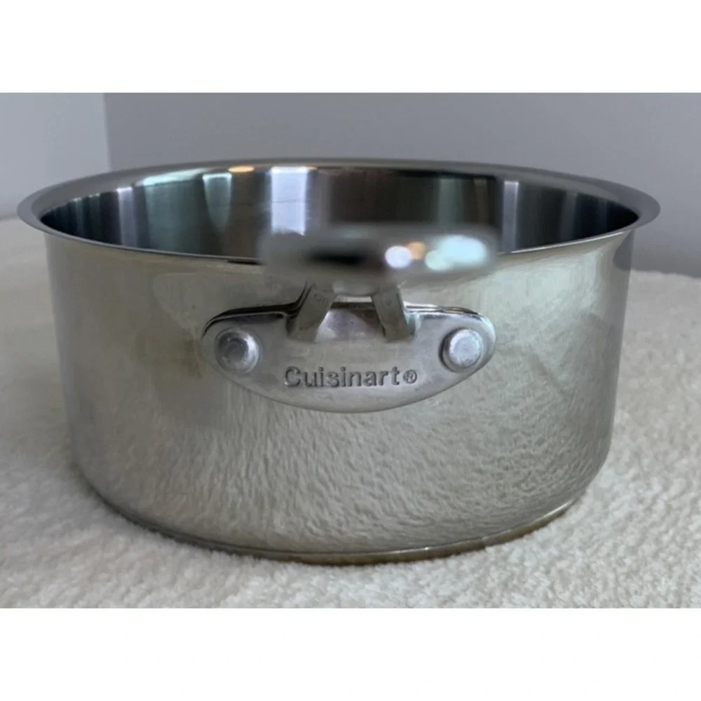 Cuisinart 3 Qt. Saucepan Model #7193-20 Stainless Steel No Lid FLAW